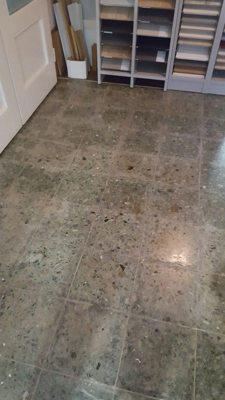 Alter Terrazzo-Fliesenboden